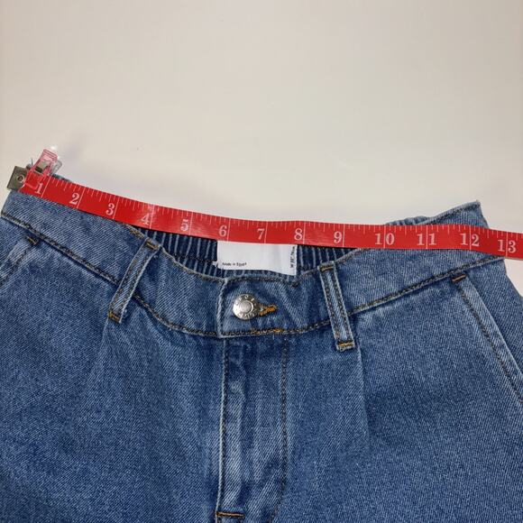 ASOS Denim Shorts Stretch Sz W30 76cm Boho West Country Sailor Beach Vacay Cruis - Picture 6 of 7